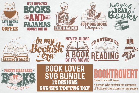 Download Book SVG Bundle Design - Premium Resources