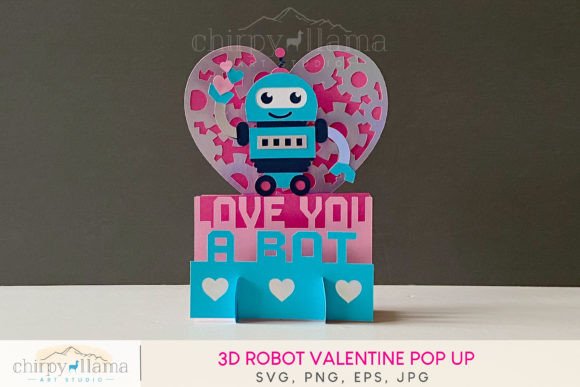 Download 3D ROBOT VALENTINE POP UP - Valentine Collection