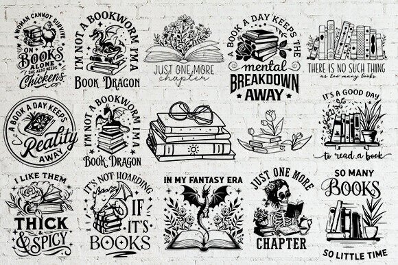 Download Reading Book Svg Bundle, Book Lover Svg, - Book svg bundle Collection