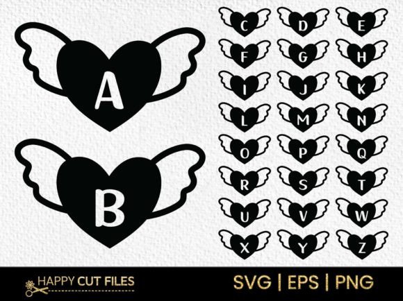 Download Valentine Heart Monogram Alphabet Svg - Valentine Collection