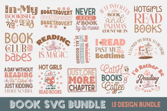 Download Book SVG Bundle - Premium Resources